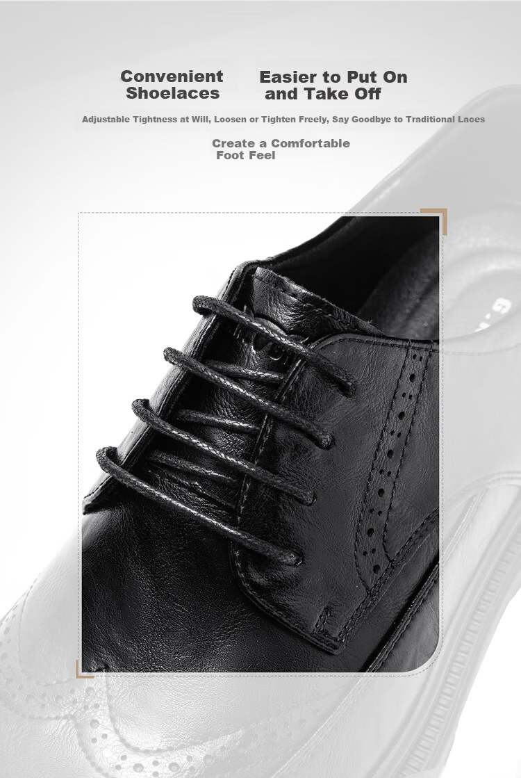 G.N.Shi Jia Men's Leather Shoes, Summer Hollow Breathable Brogue Carved Shoes, British Retro Business Formal Shoes for Me 5