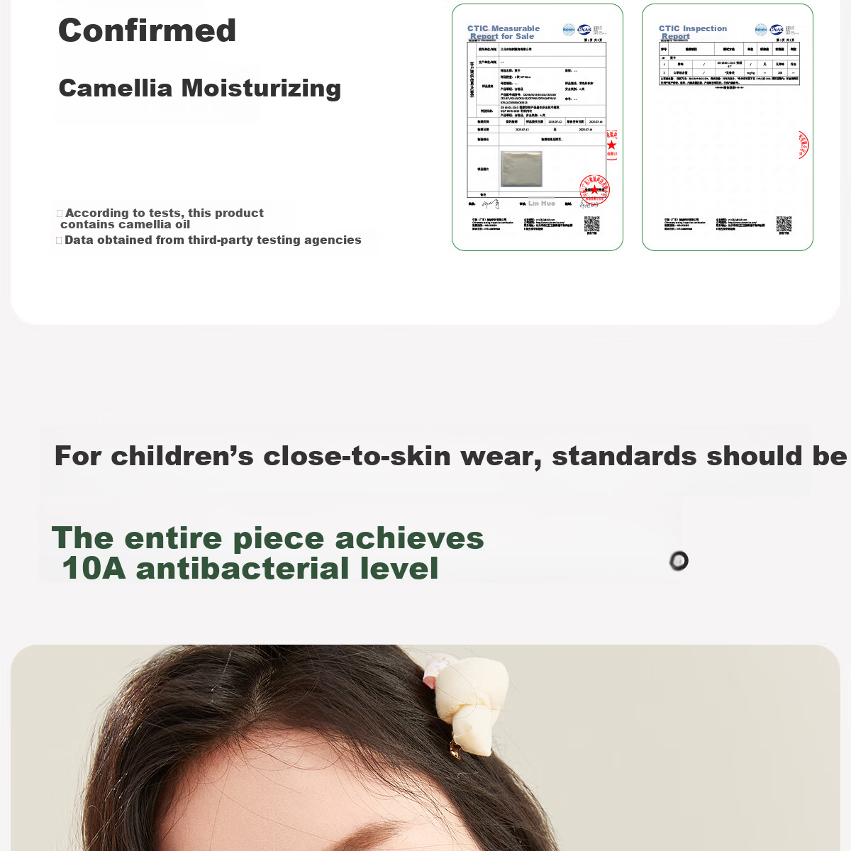 COCO SMART Girls' Cotton Thin Thermal Underwear Set Autumn Top and Bottom, Class A, Junior High and Older Kids 7