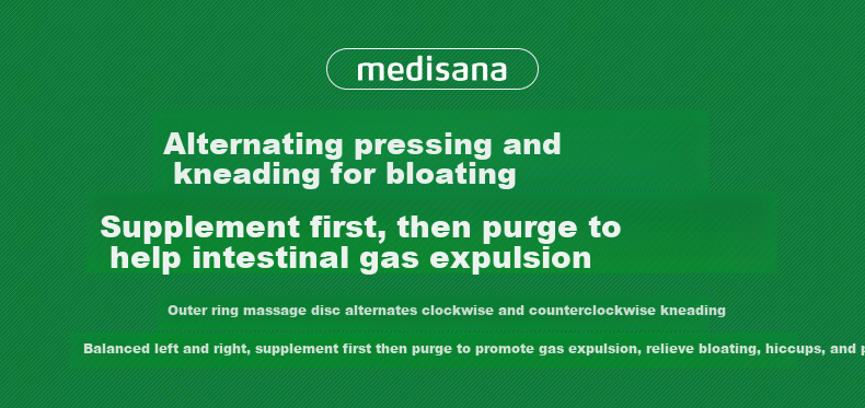 MEDISANA German Abdominal Massager Promotes Intestinal Peristalsis Stomach Massager Warm Uterus Waist Belt Heat Therapy Fully Automatic Massager Practical Gift for Women 19