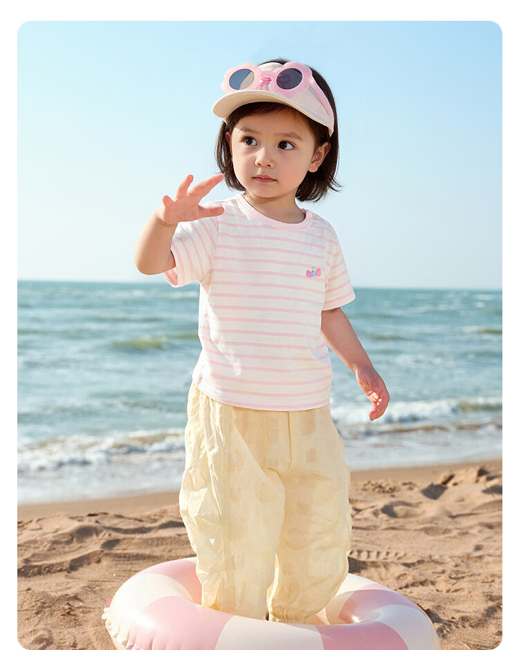 Balabala [balaOne] Kids Baby T-Shirt Infant Short Sleeve Top 2026 Summer Two-Piece Set 11