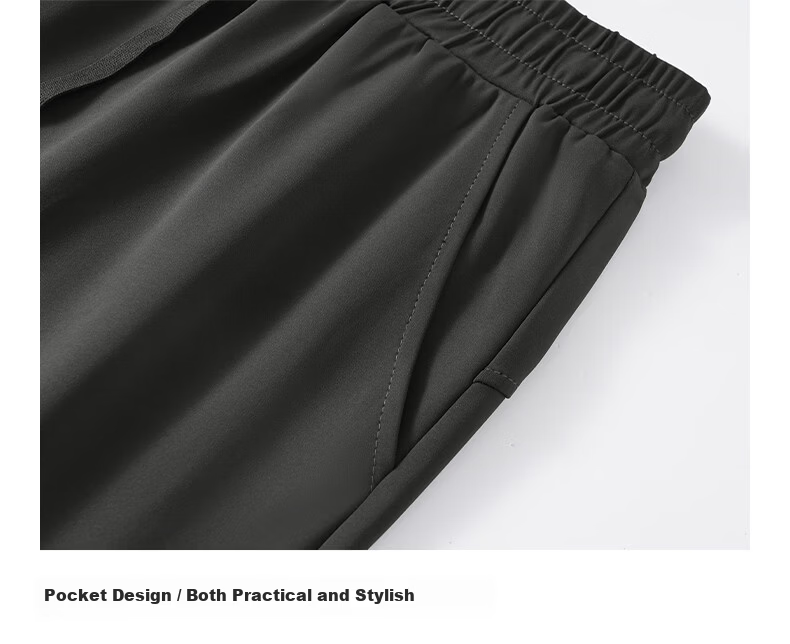 Baleno Men's Cooling Casual Pants 2026 Summer New Sun Protection Ice Silk Thin Breathable Wide-Leg Straight Pants 18