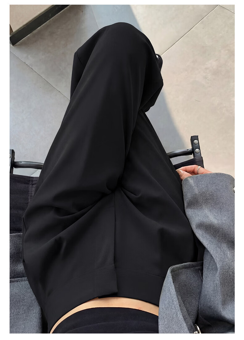Borui Women's Casual Dress Pants 2026 New Spring Summer Flowing Wide-Leg Slim Straight-Leg Suit Trousers 25