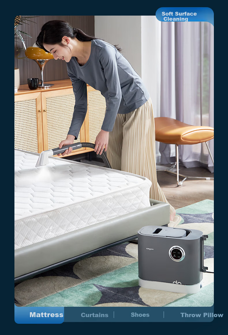 Donlim Fabric Cleaning Machine Multifunctional Steam Cleaner Washer and Vacuum Integrated Home Carpet Sofa Mattress Curtain Cleaning Device DL-6906 Full Set 17