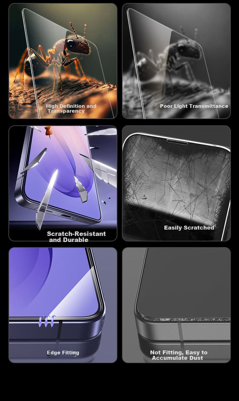 ESR ESR [3 Pieces] Tempered Glass Screen Protector for Samsung S25 Ultra, Galaxy S25 Ultra Phone Film, Anti-Fingerprint, HD Clear, Full Coverage Front Protective Film 20