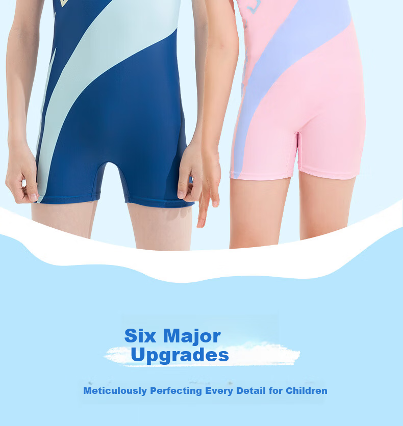 LI-NING Kids Girls Fashion Sun Protection One-Piece Swimsuit for Older Children Size 150 1
