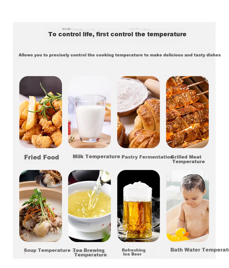 Biokang Ultra-Fast Contact Thermometer Food Thermometer Water Thermometer Milk Thermometer Oil Temperature Gun Kitchen Use 3