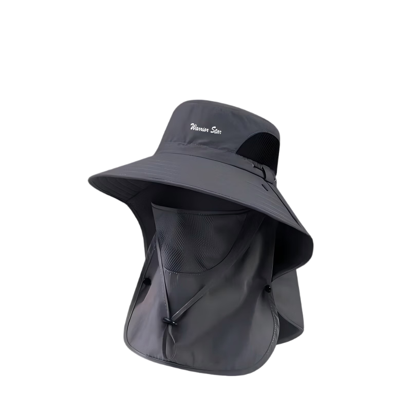 Nanjiren Summer Outdoor Sun Hat for Men, UV Protection Sunscreen Hat, Foldable Fisherman Hat, Breathable Hiking Cap