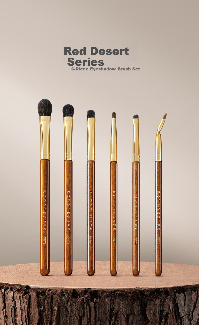 Langyan Makeup Brush Chimo CM172 Eyeshadow Set Squirrel and Goat Hair Blending Highlighting Detailing Eyeliner Under-Eye Brush 2