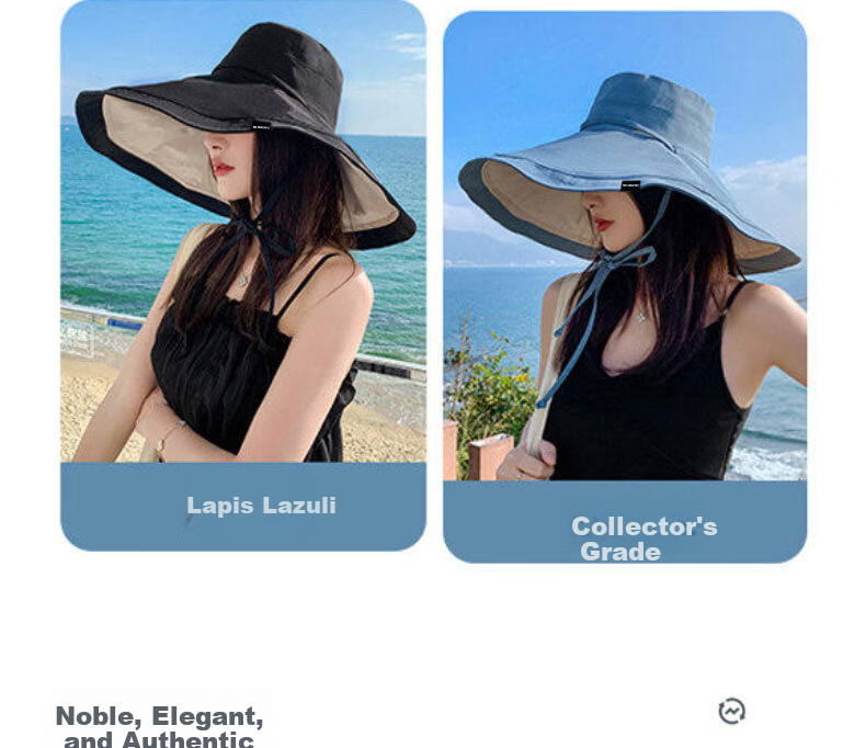 RED DRAGONFLY Women's Sun Protection Hat with Extra Large Brim Reversible Bucket Hat Summer UV Protection Outdoor Cycling Sun Hat 11