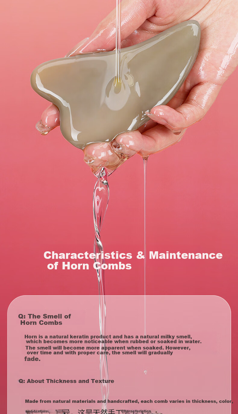 Chaojun Authentic Natural Ox Horn Gua Sha Board Facial Massage Roller Set Practical Birthday Gift for Mom Girlfriend Wife 9
