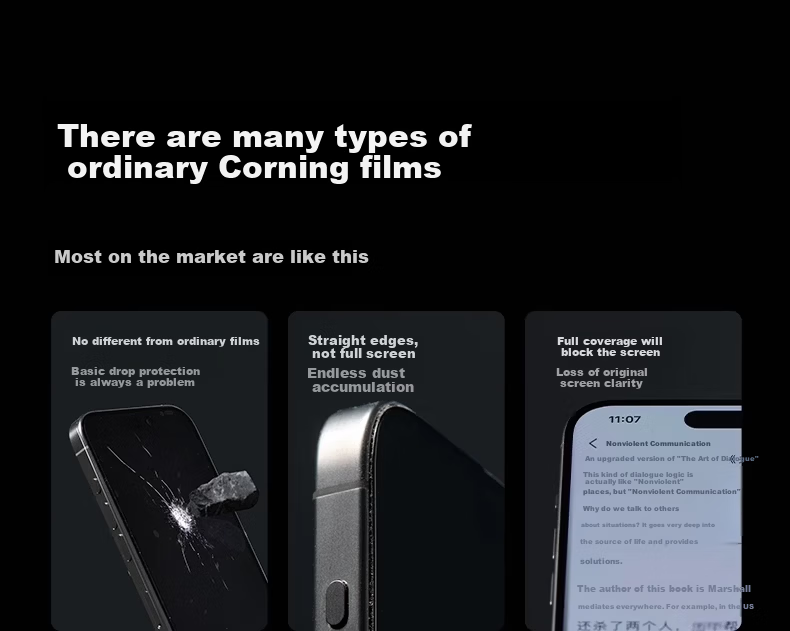 DIVI [Value 2-Pack] Tempered Glass Screen Protector for iPhone 16/iPhone 15, Dustproof, Drop-Resistant, Anti-Fingerprint, Ultra-Thin Full Coverage, Easy Bubble-Free Installation 5