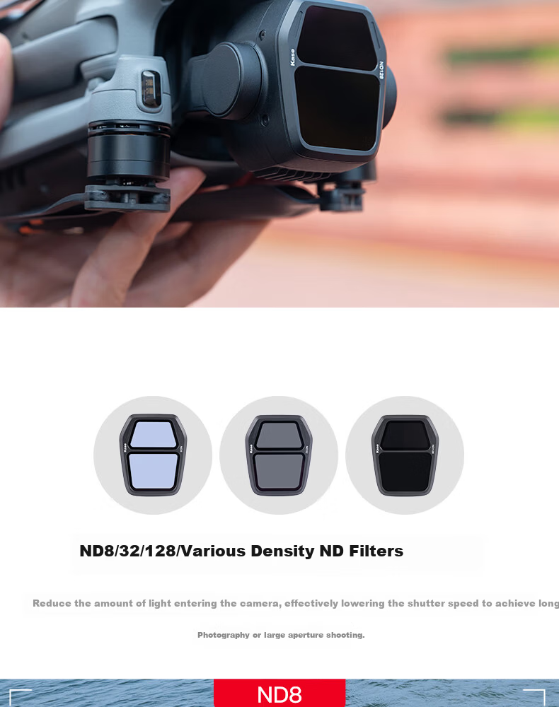 Kase DJI Mavic 4 Pro Drone ND64 Neutral Density Filter 8