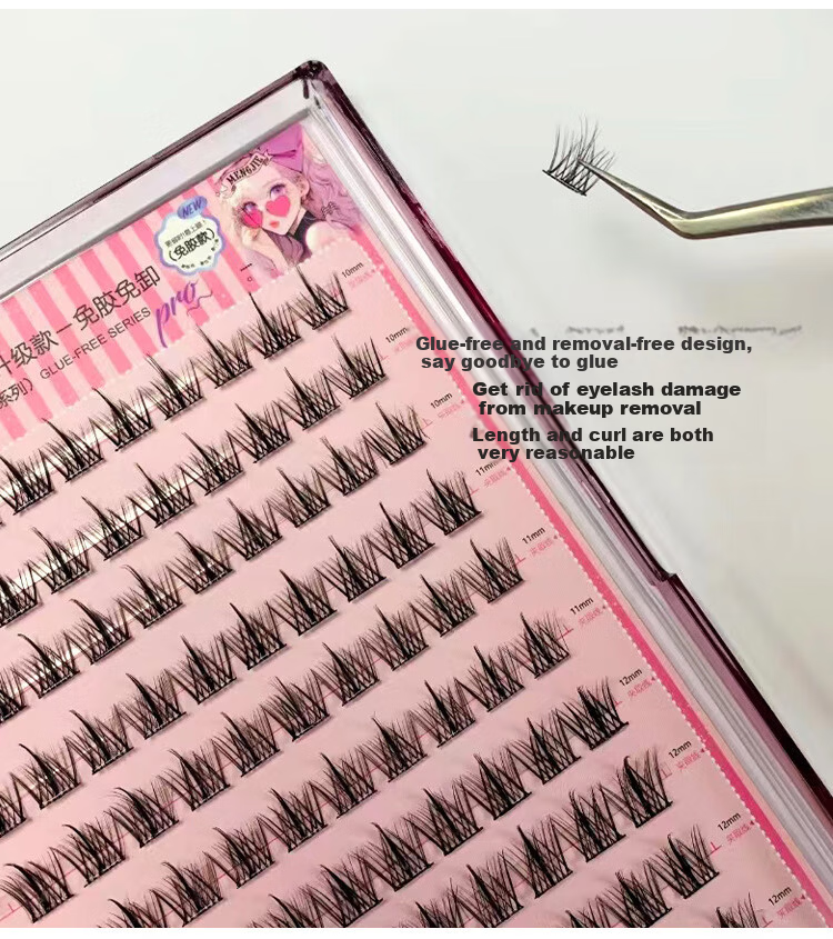 Mengjie Shangpin Cat Paw False Eyelashes Natural Realistic Glue-Free Eyelashes for Women 24