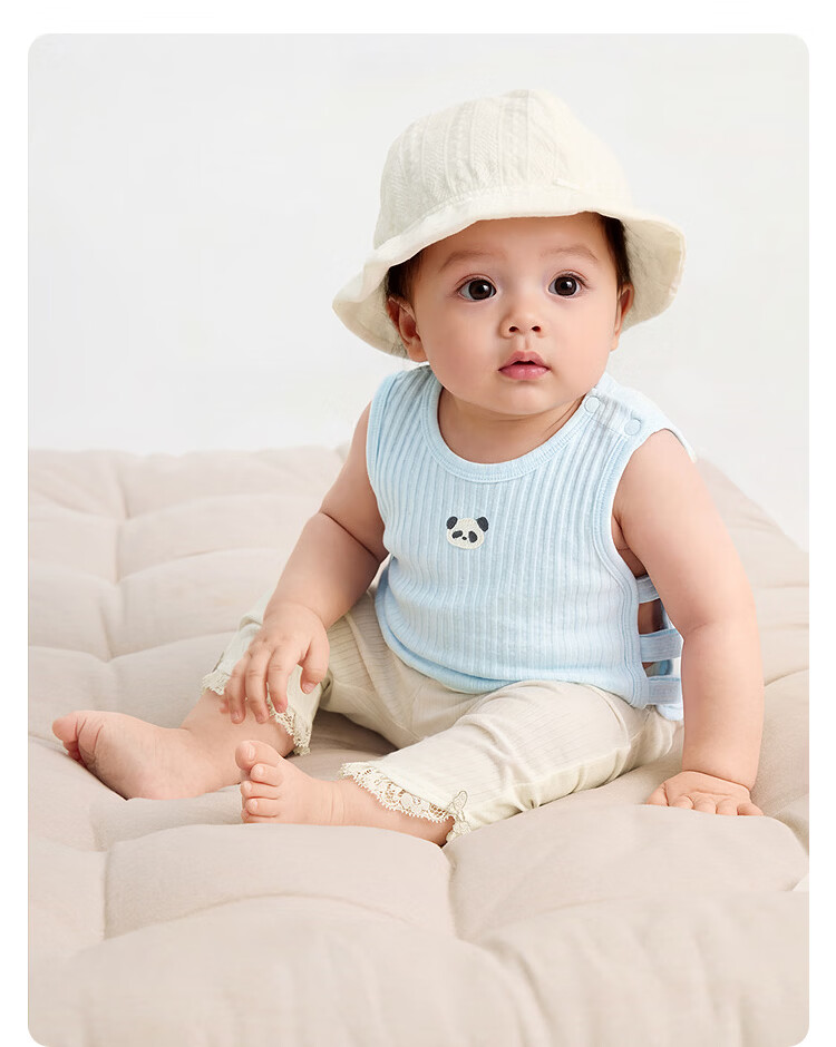 Balabala [balaOne] Baby Vest Infant Summer Outerwear 2026 Cotton Two-Piece Set 8