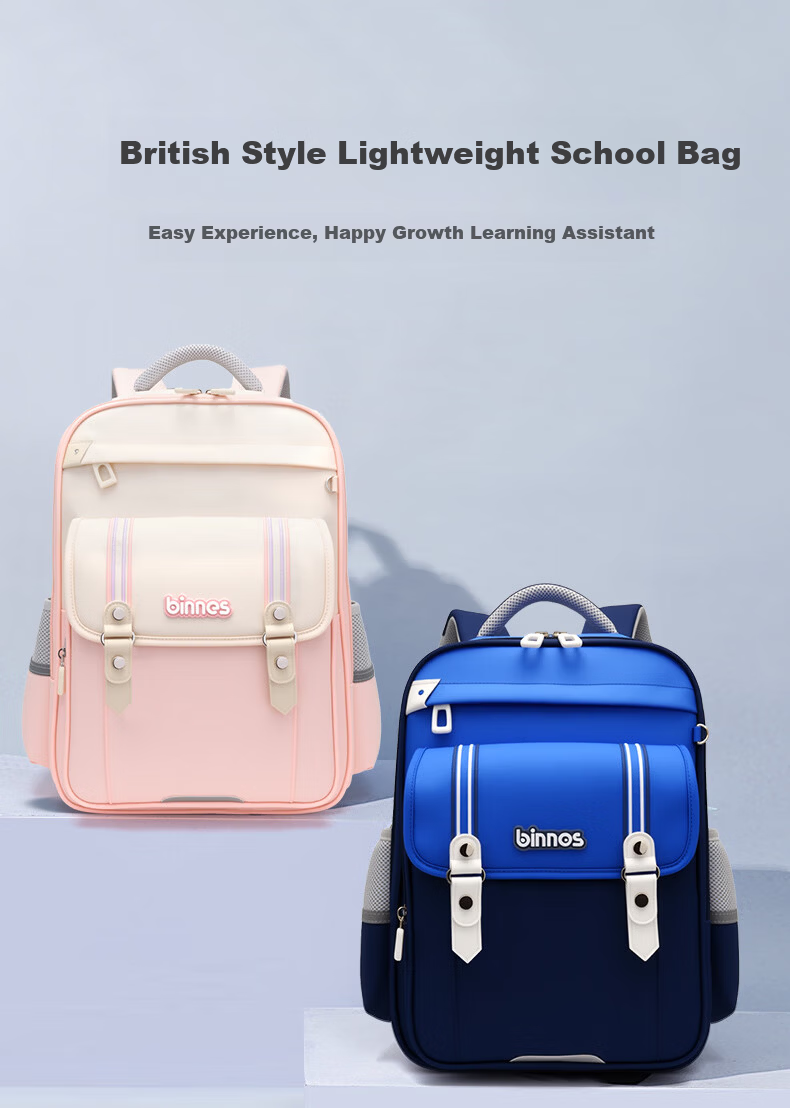 Sunshine 8 O'clock Primary School Student Backpack Kids Boys Girls Ergonomic Lightweight Large Capacity Grade 1-3 Double Shoulder Bag 1