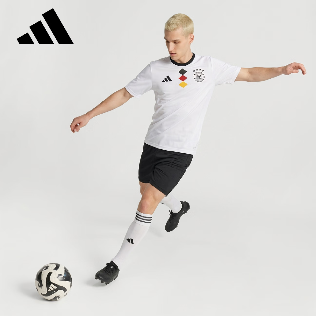 Adidas DFB DNA JSY M Men's Germany Team Short Sleeve KG3343 White S