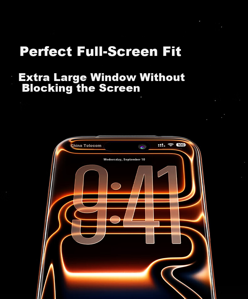 Ugreen 3D Curved AR Anti-Reflective Ultra Tempered Glass Screen Protector for iPhone 17/16 Pro Full Coverage Anti-Fingerprint Dust-Free Case 12