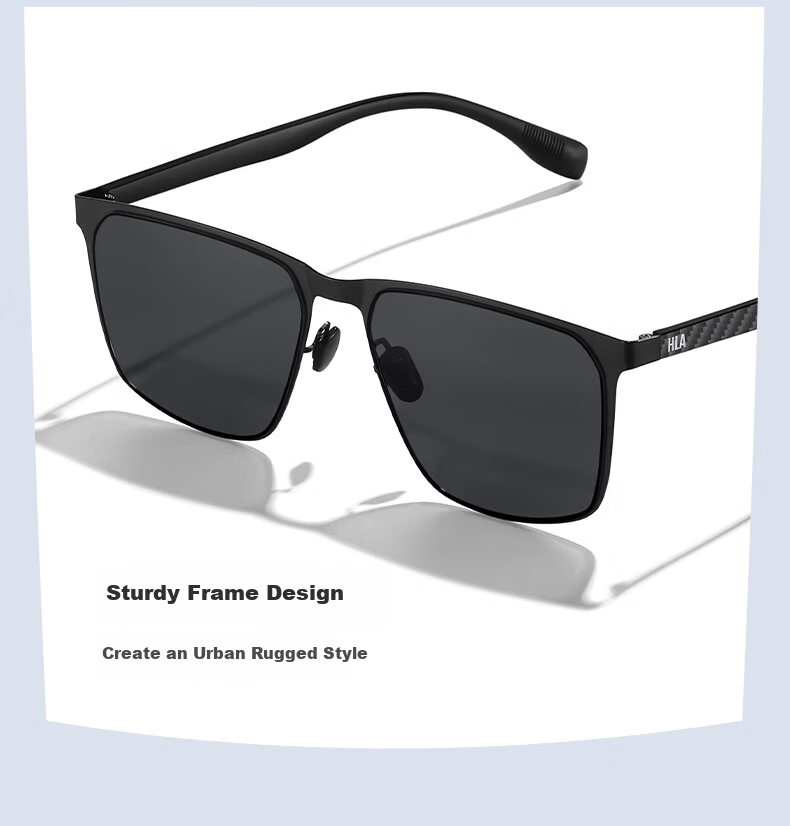 HLA Polarized Sunglasses High-End Carbon Fiber Ultra-Light Men's Driving Sun Glasses 10