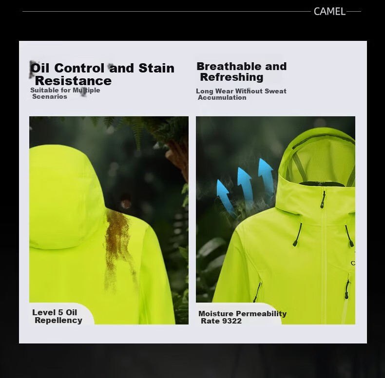 CAMEL [King Armor] Linyue Softshell Jacket Spring Summer New Professional Hard Shell Euro-Tech Windbreaker S 5