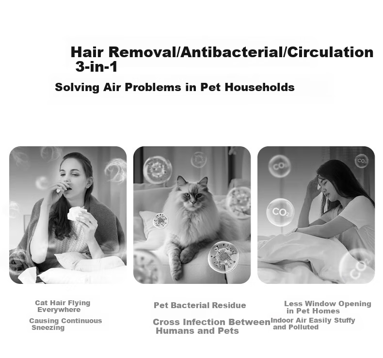 Midea Air Circulation Fan High Airflow Home Upright Upgraded Tall Floor Fan Bedroom Dormitory Quiet Purification Antibacterial Desktop Small Table Fan GAI24KL 3
