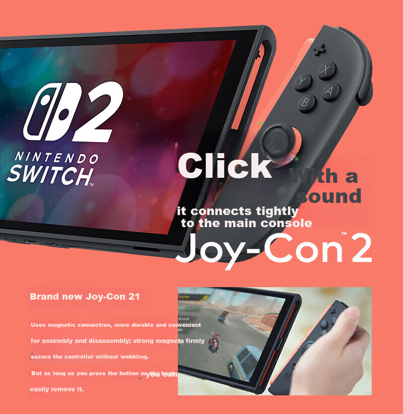 NINTENDO SWITCH Nintendo Switch 2 Hong Kong Edition Console Bundle [Standard Edition + Tempered Glass] Handheld Console Without Games Includes Motion Control 2nd Gen Gaming Handheld Birthday Gift for  6
