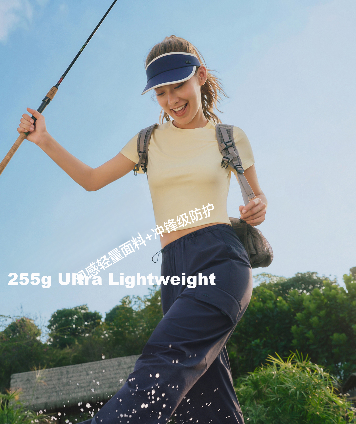 Beneunder Workwear Paratrooper Pants Hiking Casual Loose Wide-Leg Sun Protection Pants for Women WR247 13