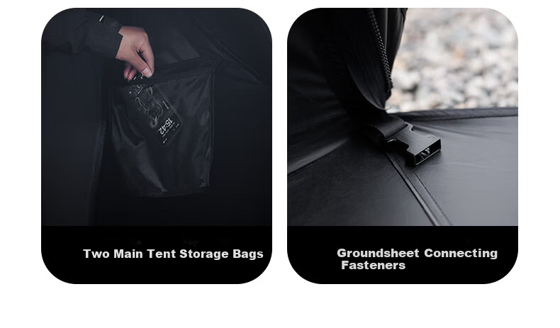 Black Dog Outdoor Large Dome Tent, Quick Assembly Sunshade Spherical Canopy, Gers, Pavilion, Expandable Dome Body 22