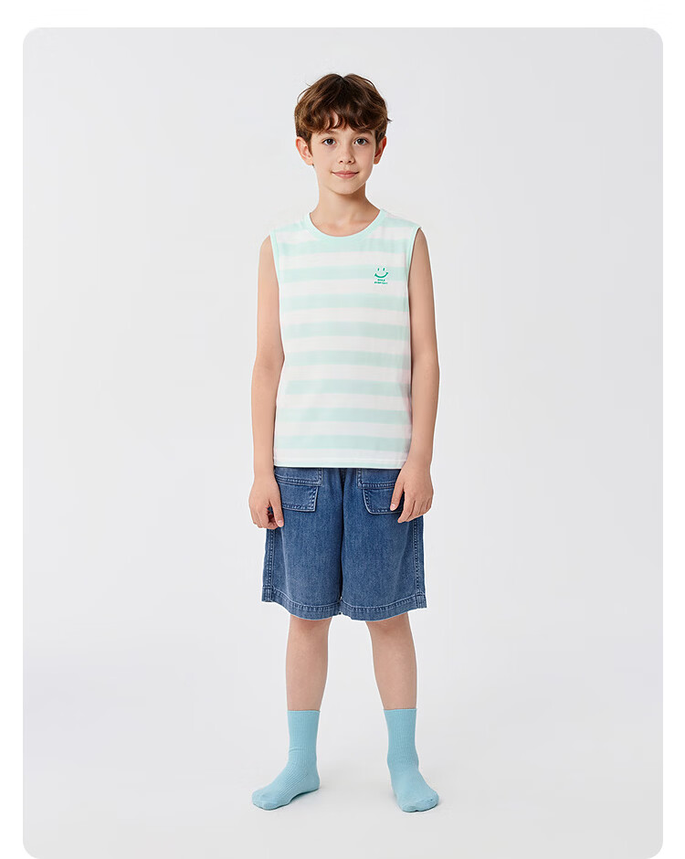 Balabala [balaOne] Children's Vest Unisex Baby Sleeveless Innerwear Top for Kids 22