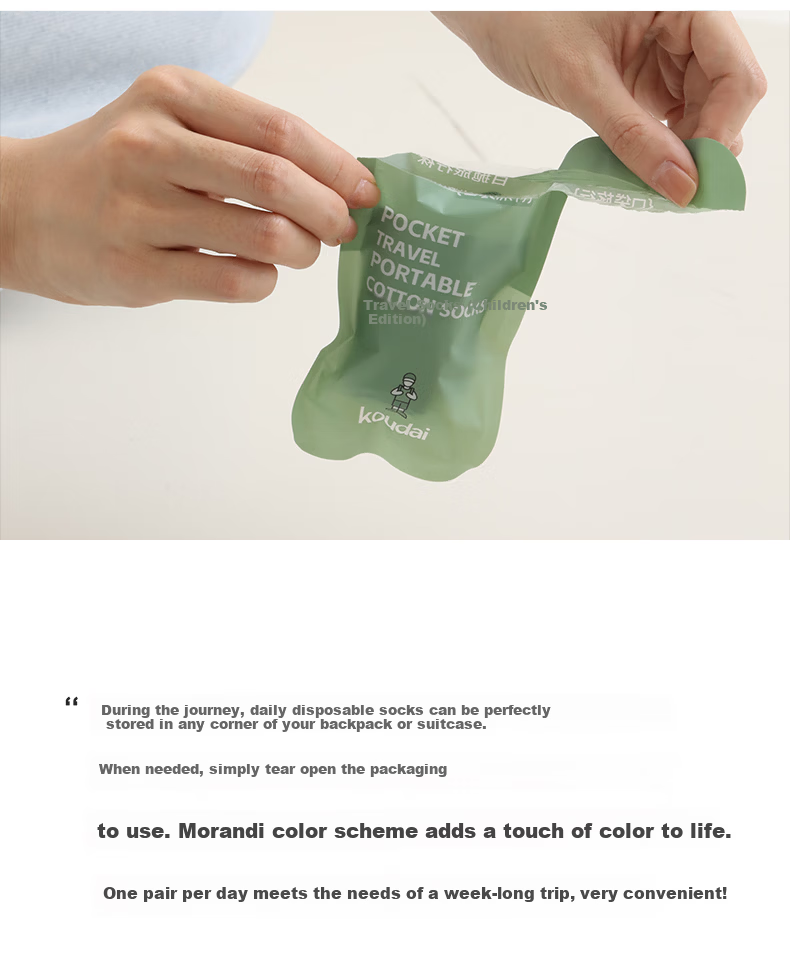 Pocket Travel Disposable Cotton Short Socks Sports Travel Business Portable Kids Colorful (Size 28-34) 4
