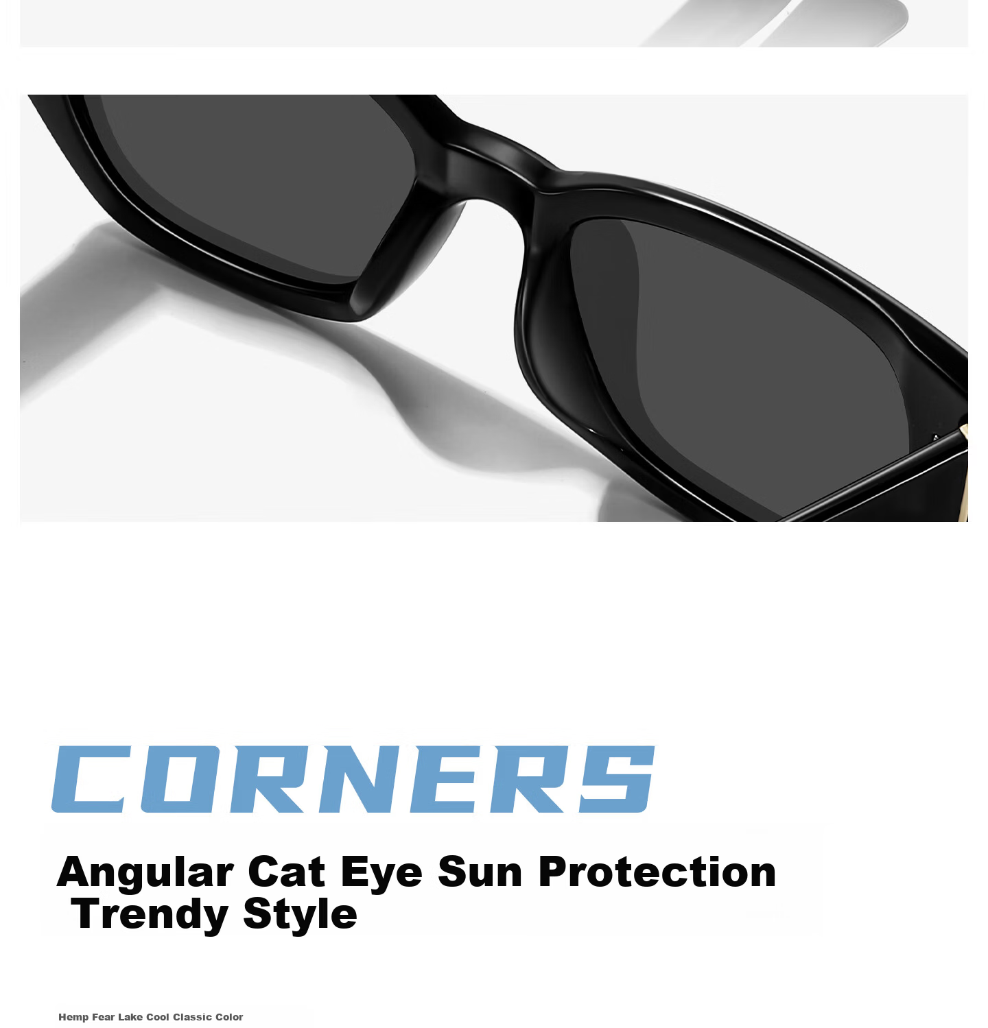 CAPONI Cat Eye Polarized UV400 Sunglasses for Women, Vintage Anti-UV Driving Sun Glasses, Face Slimming 6