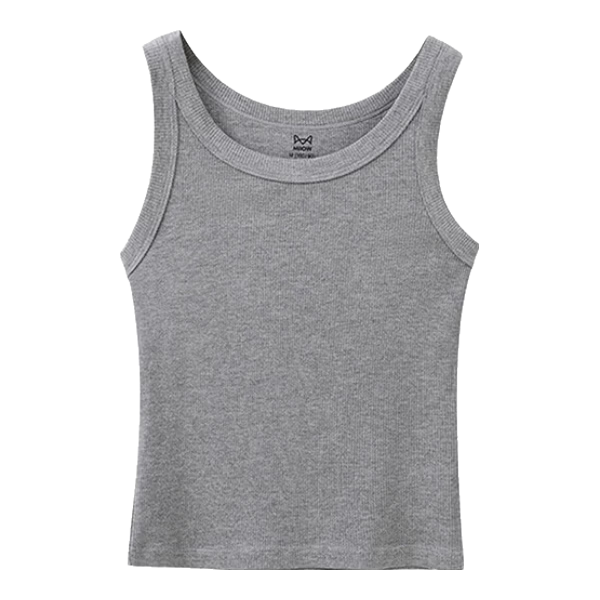 MiiOW Women's Camisole Tank Top, Cool Summer Modal Cotton, Conceals Side Boob, Inner Or Outer Wear, Round Neck Slim Fit T-Shirt Undershirt Top