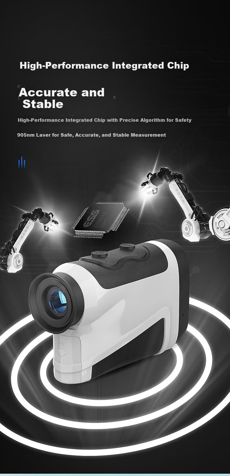 Nohawk Laser Rangefinder Telescope High-Precision Measuring Device Home Use 800m Distance/Height/Angle/Scanning 5