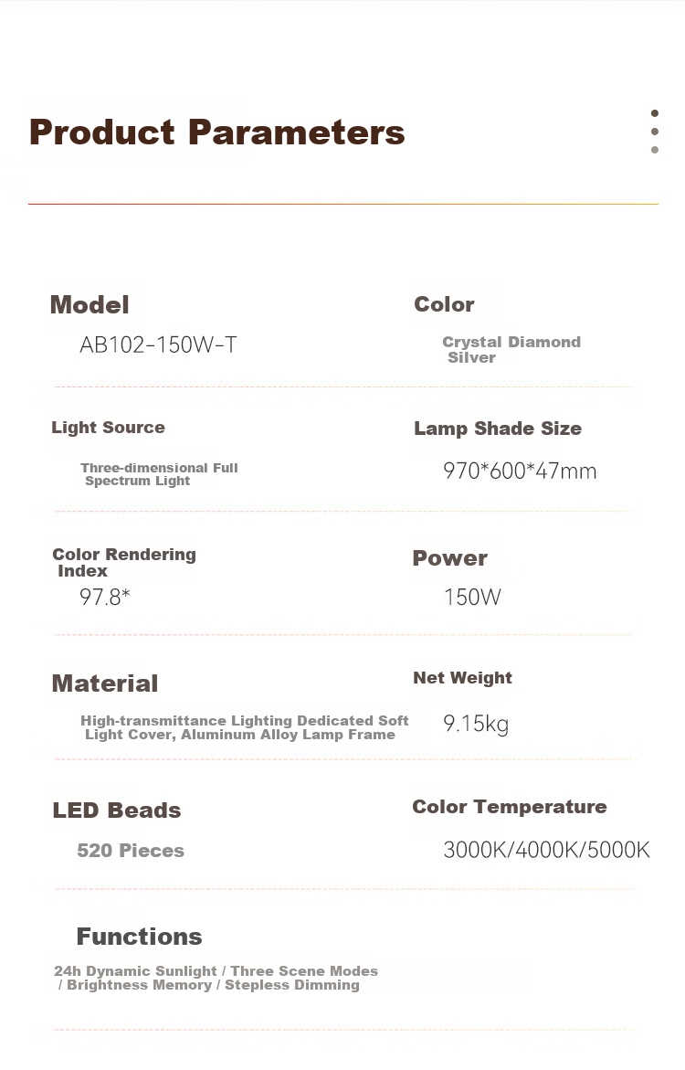 Haishibao Ceiling Light Living Room Main Light Full Spectrum Eye Protection LED Simple Fixture 30㎡ Suitable 150W All-Inclusive Price 58