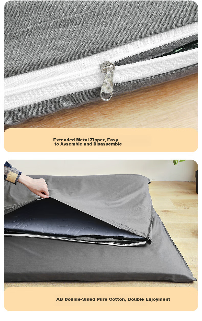 Yunjin Dormitory Mattress Protector Pure Cotton Fitted Sheet Full Coverage Mattress Cover Student Mattress Pad 90*200cm Premium Gray 12