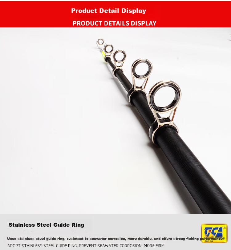 Dijia Sea Fishing Rod Set Carbon Fiber Glass Fiber Casting Rod Long Casting 2.1m 4