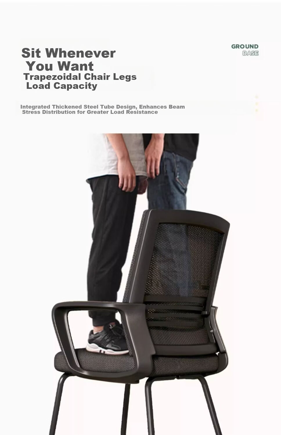 SGMW Ergonomic Office Chair Arched Design Comfortable Long Sitting Conference Chair Staff Chair Mahjong Chair with Backrest Computer Chair for Home Use 12