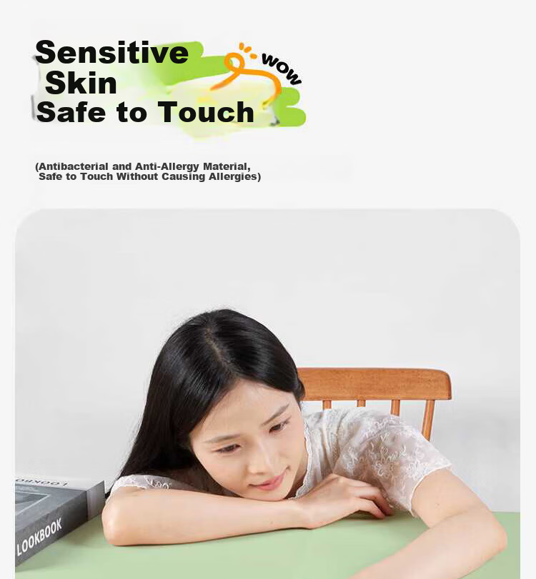 Lange Anti-Stain Eye Protection Eco Silicone Desk Mat Children's Study Writing Desk Pad Primary School Desktop Protector 18