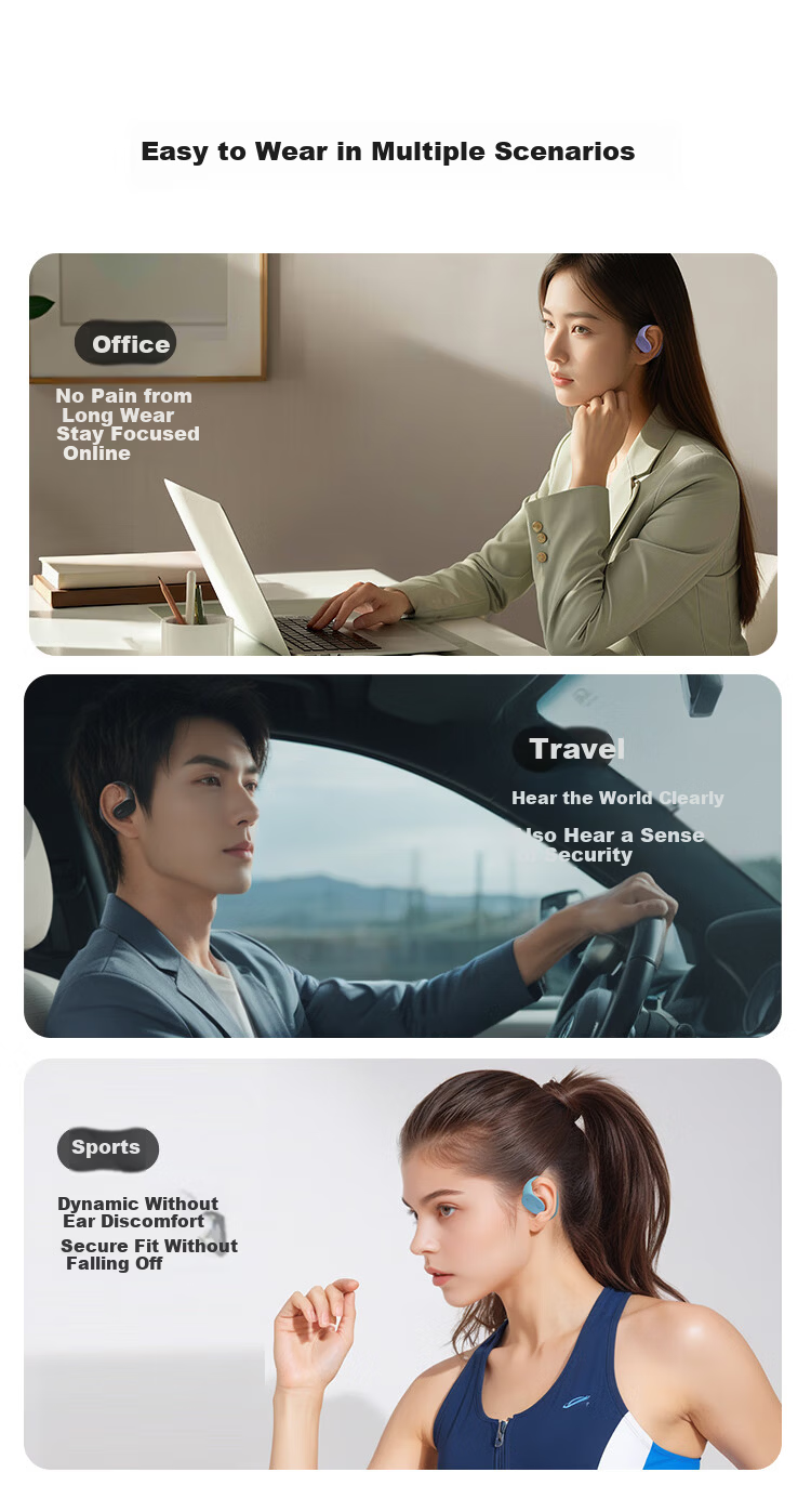 JBL Sense Lite Liang Jingkun Edition Gift Box Music Circle Comfortable Open-back Wireless Bluetooth Ear Hook Earphones Custom Accessories Birthday Gift for Men and Women 13