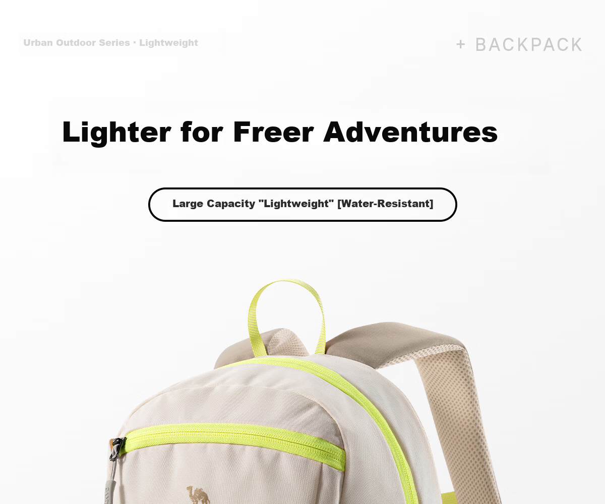CAMEL Small Ice Cream Bag Lightweight Backpack Outdoor Sports Travel Shoulder Bag Lightweight Hiking Backpack 1070 1