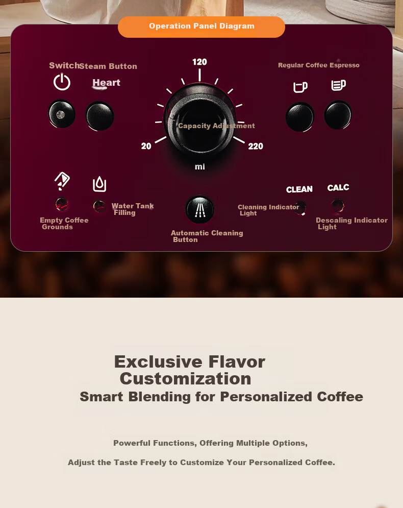 Krups Germany Krups Coffee Machine Home/Office Fully Automatic Espresso Coffee Grinder Integrated Machine European Original EA810780 Red 5