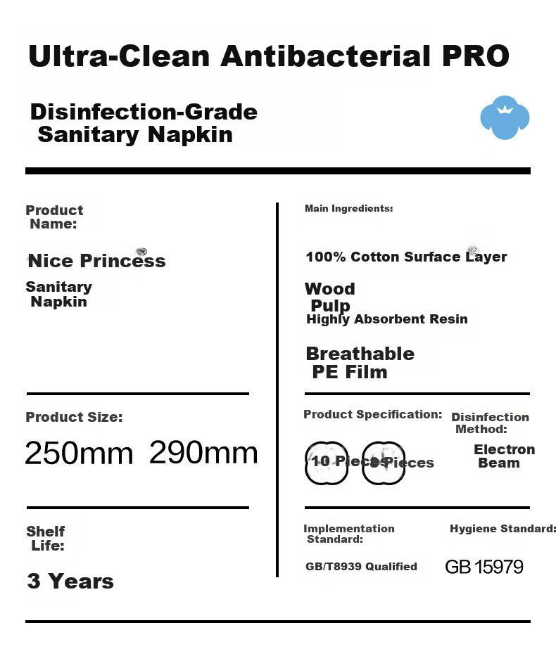 PurCotton Era [Endorsed by Lu Yuxiao] Nice Princess Antibacterial Daily Sanitary Pads Set 17