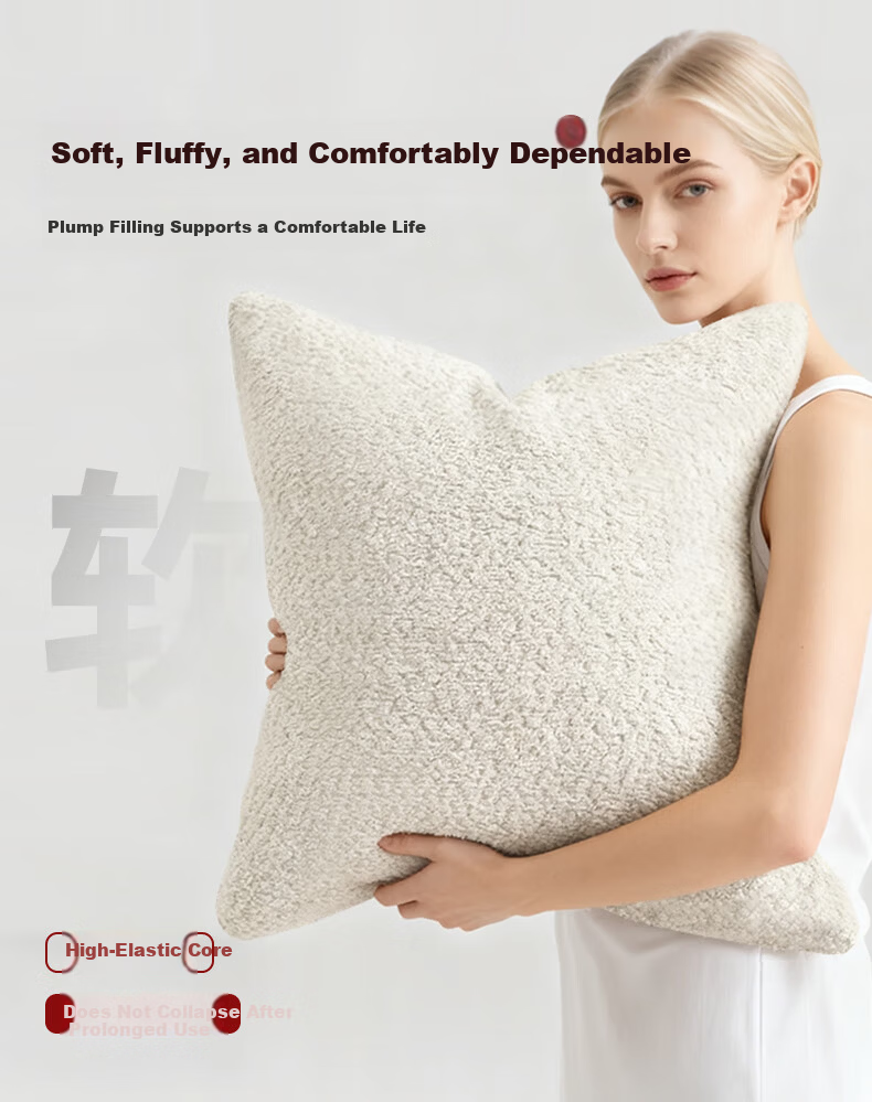 MUJI Workshop Fabric Pillow Cushion Sofa Living Room Sleeping Pillow Office Backrest Cushion Bed Pillow 3