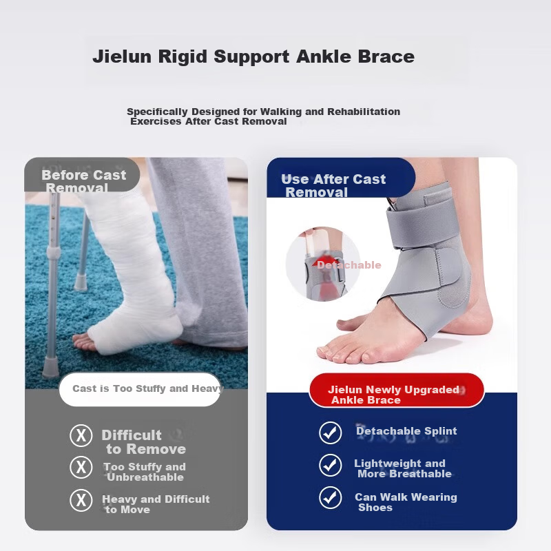 GALVARAN Ankle Brace Sprain Prevention Sturdy Support Joint Stabilizer Unisex Sports Protective Sleeve Fracture Guard [M]