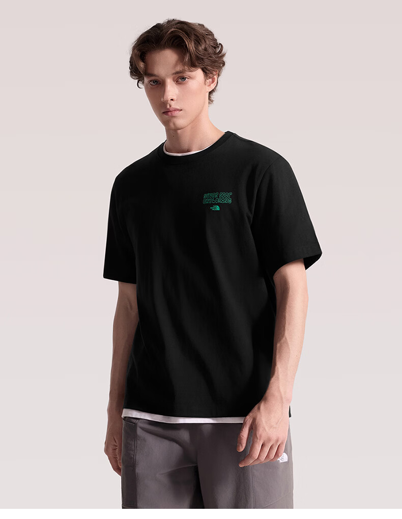 The North Face Men's Outdoor Casual Breathable Printed Short Sleeve T-Shirt 8GW0 Black/JK3 L 3