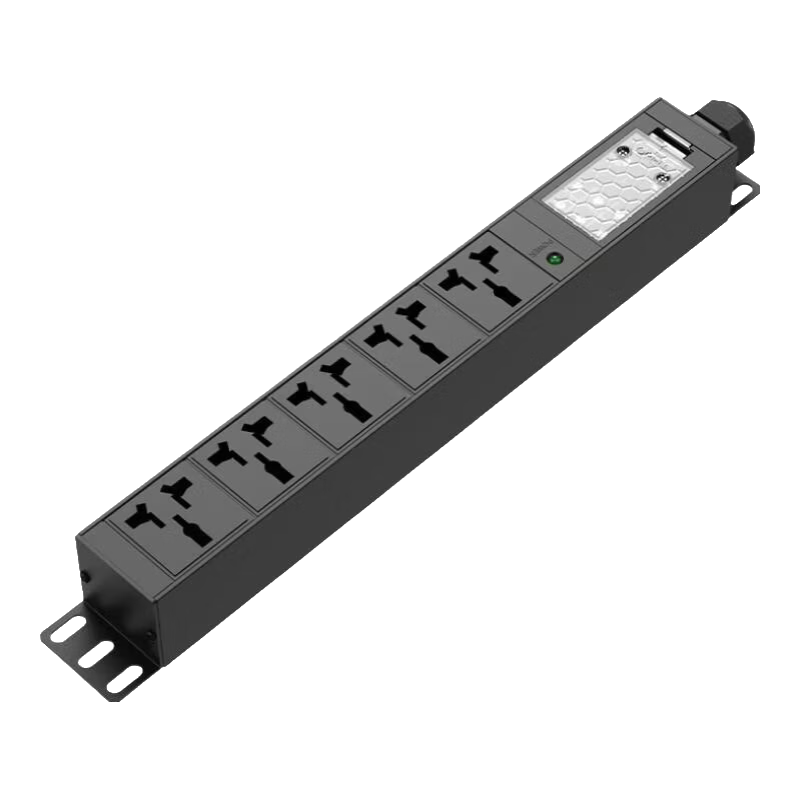 Lengon Wireless PDU Cabinet Socket 32A 8000W Self-Wiring Power Strip 5-Slot 6mm² Extension Board High-Power Engineering Server Room Weak Current Box Extension Cord