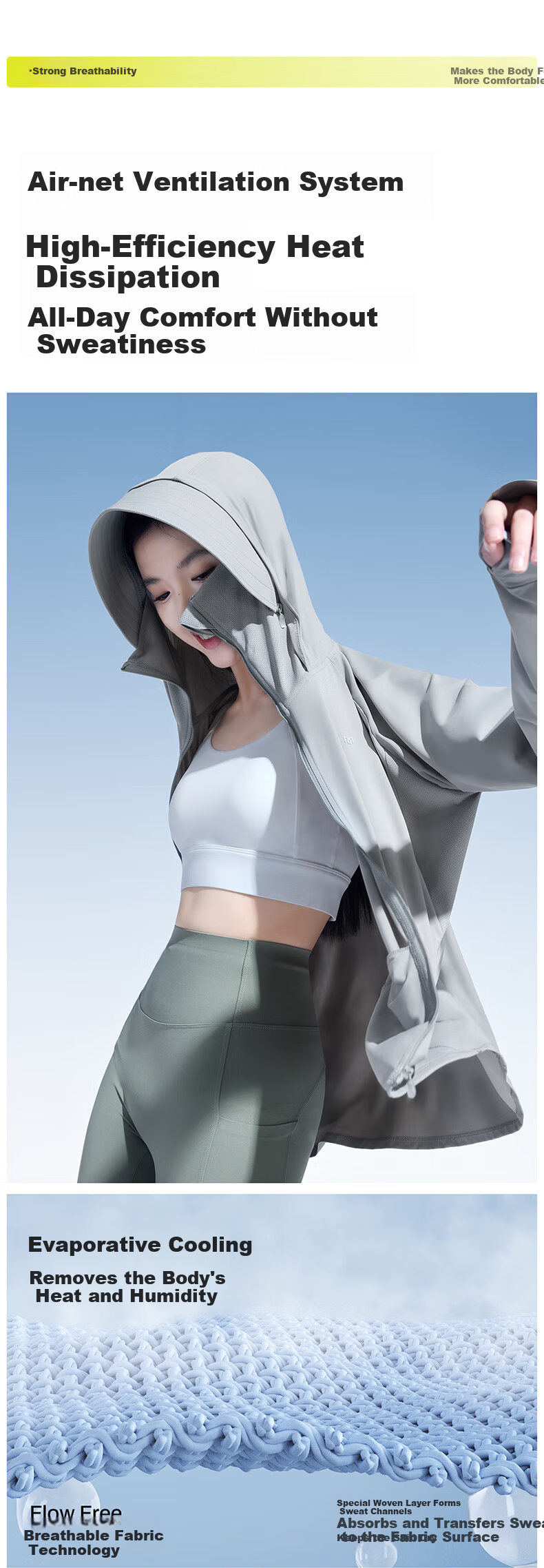 Moxun [Zhao Lusi Same Style] Original Yarn Sunscreen Jacket Women's Ice Silk Cooling UV Protection Summer New Model 10