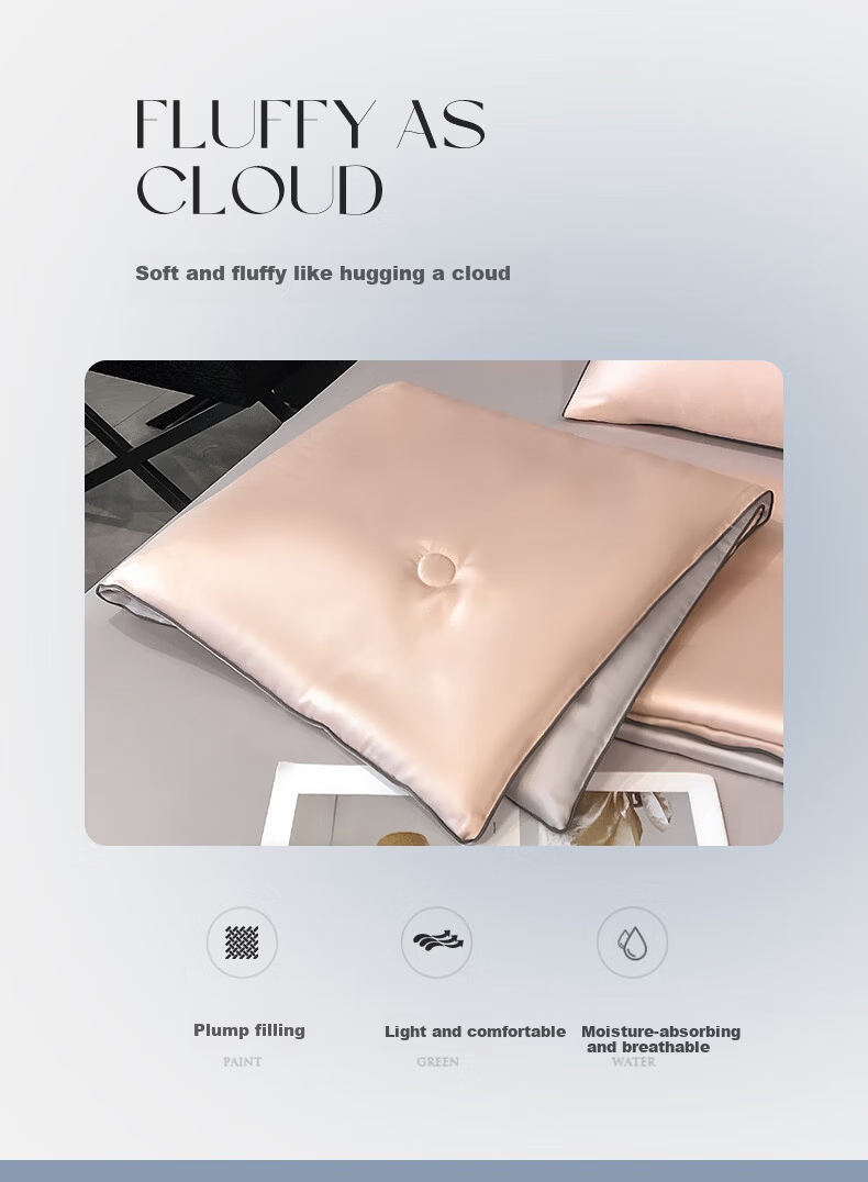 MUJI Class A Washable Ice Silk Summer Quilt Thin Air Conditioning Quilt Double Quilt Core 200*230cm Champagne Gold 9