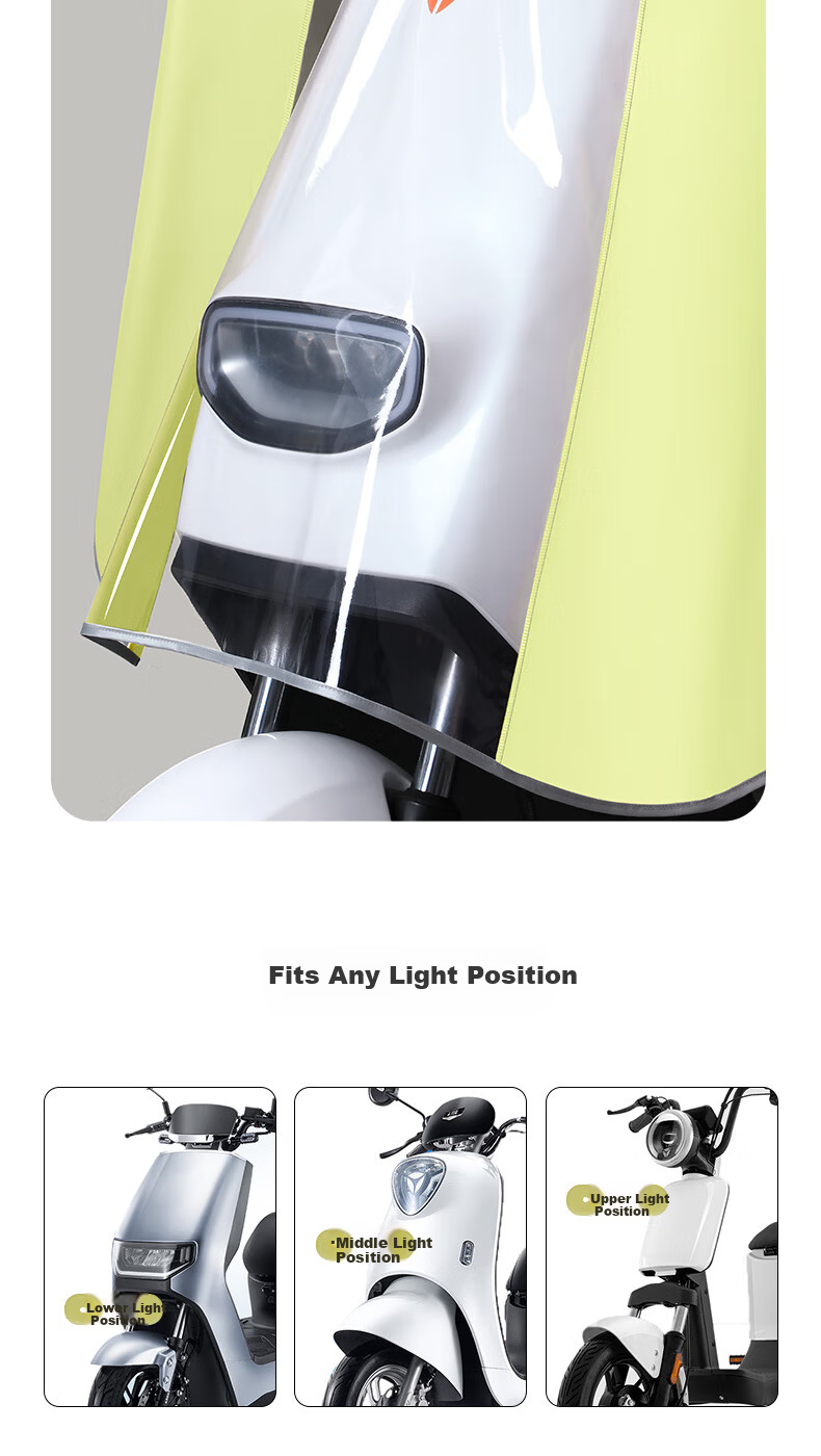 Beimei Full-Body Anti-Drift and Anti-Storm Electric Scooter Raincoat Women's Single Large Integrated Rider Rain Poncho 12