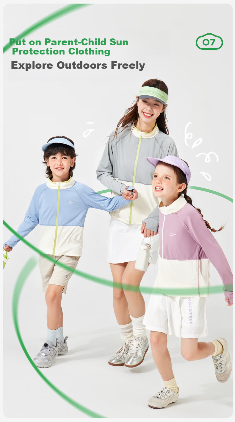 Kocotree KK Tree Kids Sun Protection Jacket Cooling Breathable Baby Skin Jacket Boys Girls UV Protection Coat 19