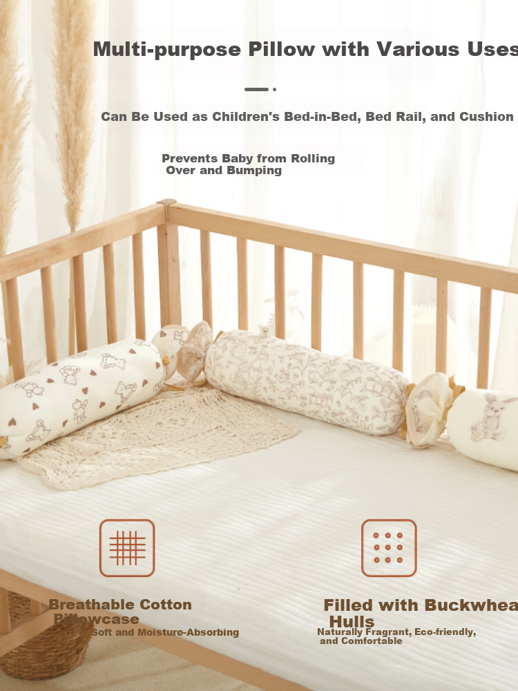 9i9 Baby Soothing Pillow Newborn Anti-Startle Candy Buckwheat Hull Pillow Detachable A89 3